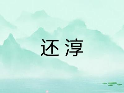 还淳