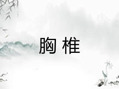 胸椎