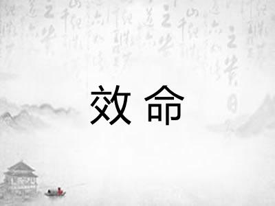 效命