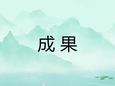 成果