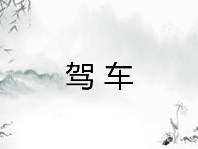 驾车