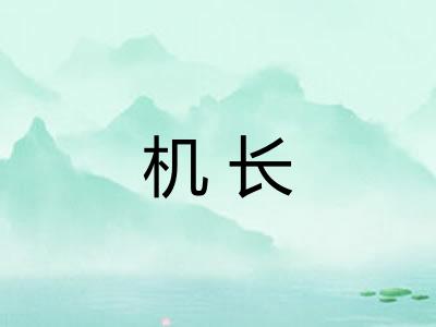 机长
