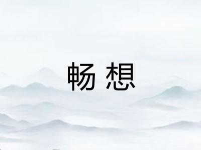 畅想