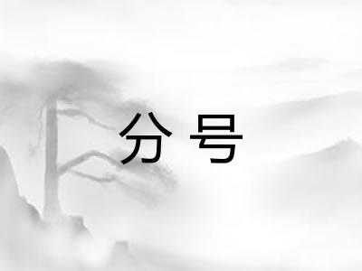 分号