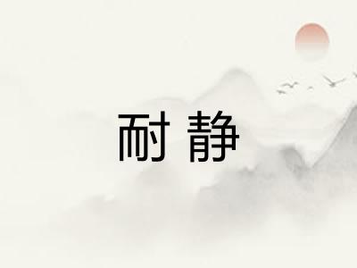 耐静