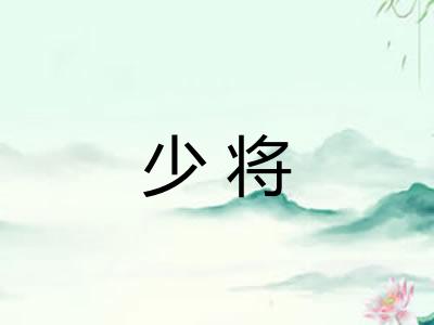 少将 少将