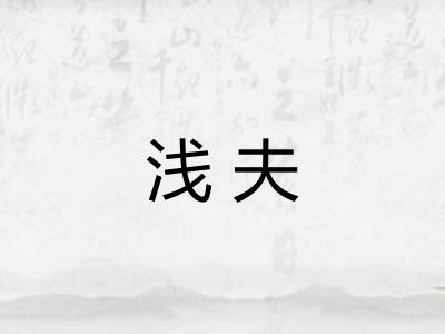 浅夫