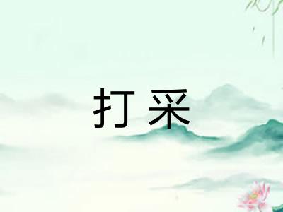 打采 打采