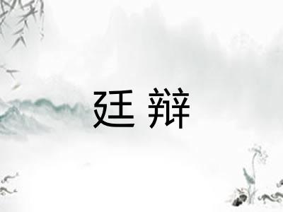 廷辩