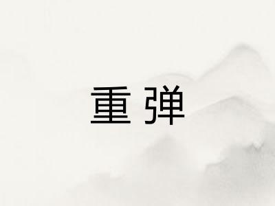 重弹 重弹