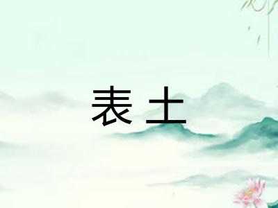 表土