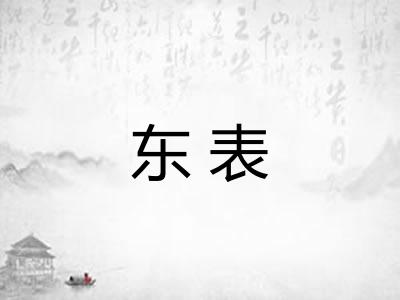 东表 东表