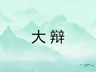 大辩