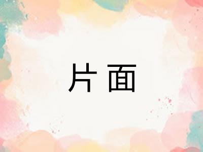 片面 片面
