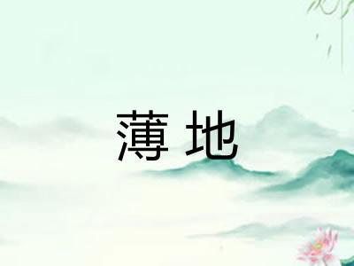 薄地