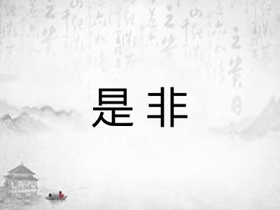 是非
