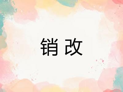 销改