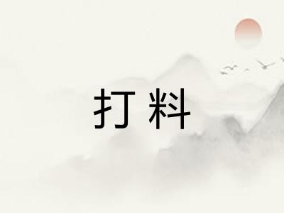 打料