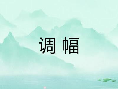 调幅