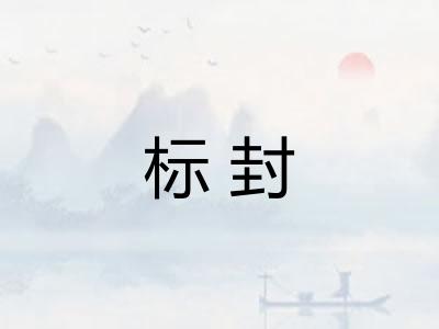 标封 标封