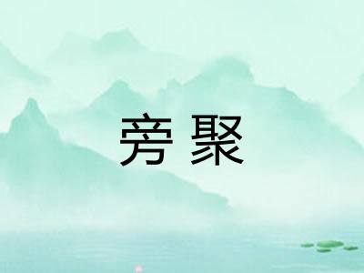旁聚 旁聚