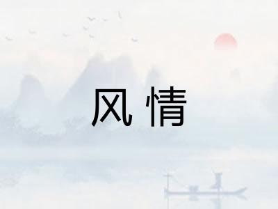 风情 风情