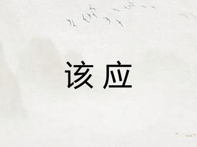 该应