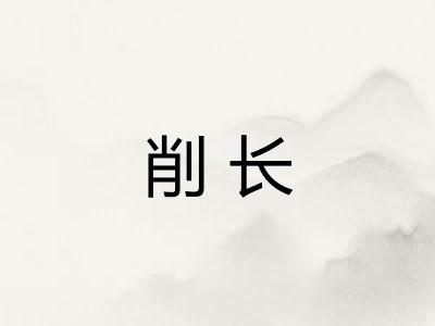 削长