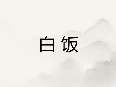 白饭