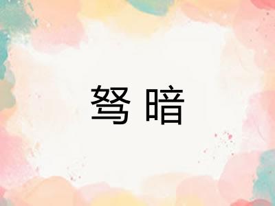 驽暗