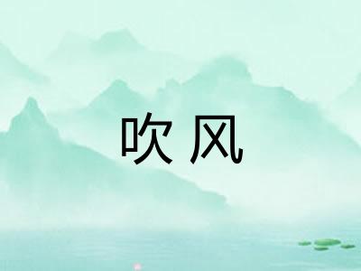 吹风 吹风