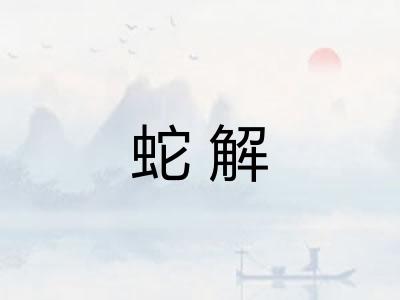 蛇解