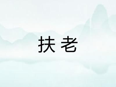 扶老