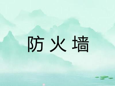 防火墙 防火墙