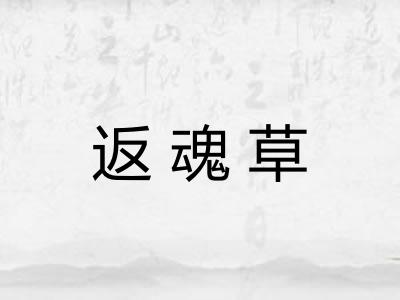 返魂草