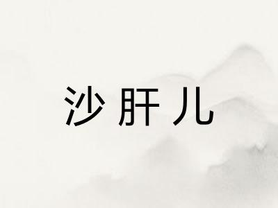 沙肝儿