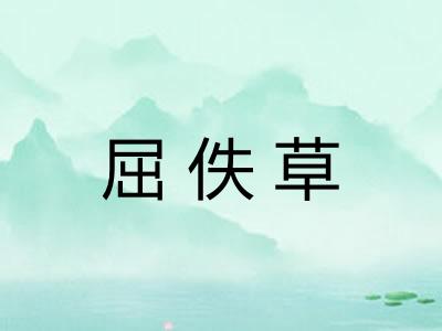 屈佚草
