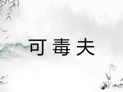 可毒夫