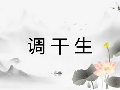 调干生 调干生