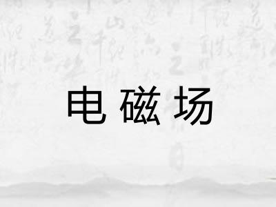 电磁场 电磁场