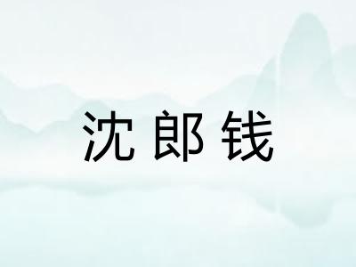 沈郎钱