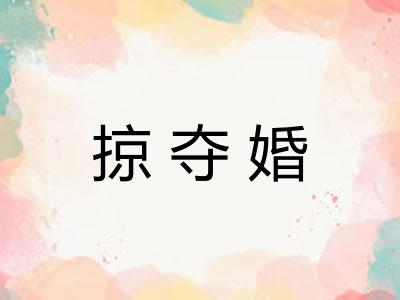掠夺婚 掠夺婚
