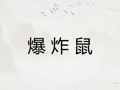 爆炸鼠