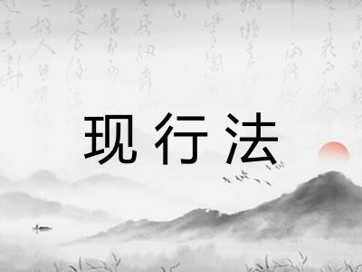 现行法