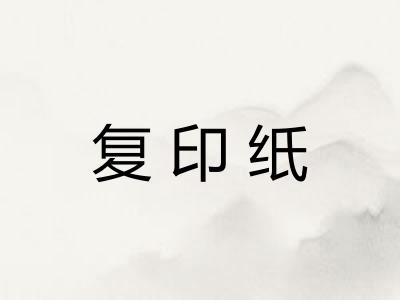 复印纸 复印纸