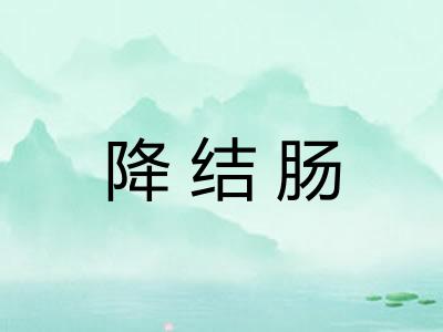 降结肠 降结肠