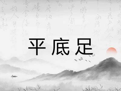 平底足 平底足