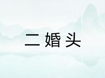 二婚头 二婚头