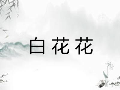 白花花 白花花