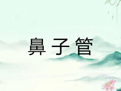 鼻子管